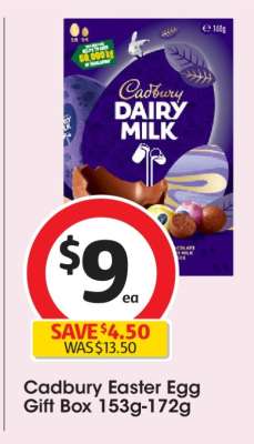 Cadbury Easter Egg Gift Box 153g-172g