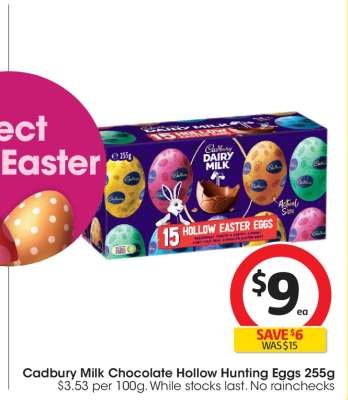 Cadbury Milk Chocolate Hollow Hunting Eggs 255g