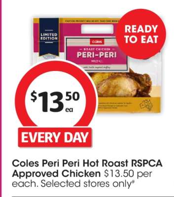 Coles Peri Peri Hot Roast RSPCA Approved Chicken