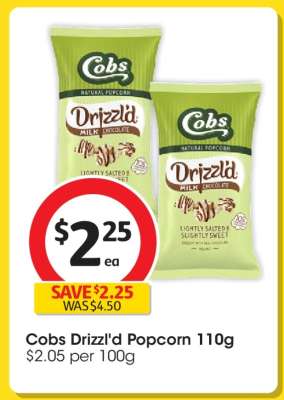 Cobs Drizzl'd Popcorn 110g