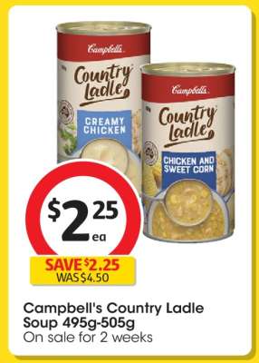 Campbell's Country Ladle Soup 495g-505g