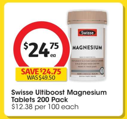 Swisse Ultiboost Magnesium Tablets 200 Pack