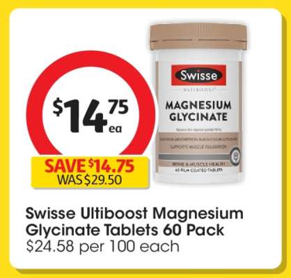 Swisse Ultiboost Magnesium Glycinate Tablets 60 Pack