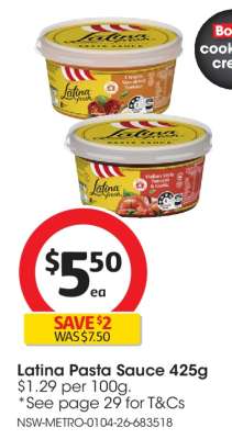 Latina Pasta Sauce 425g