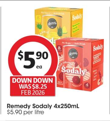 Remedy Sodaly 4x250mL