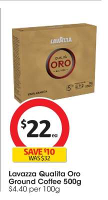 Lavazza Qualita Oro Ground Coffee 500g