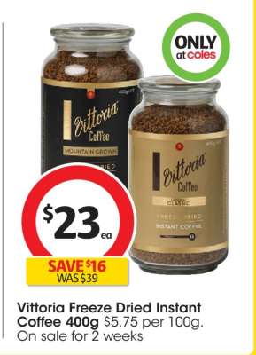 Vittoria Freeze Dried Instant Coffee 400g