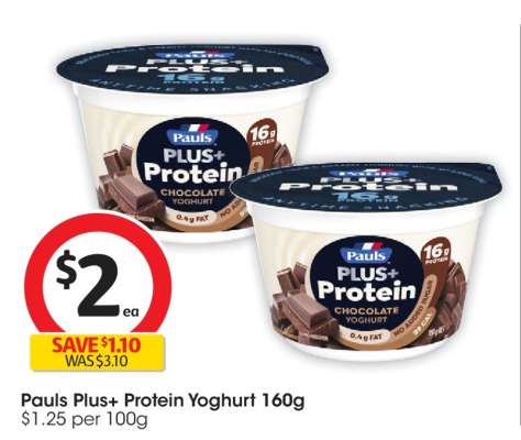 Pauls Plus+ Protein Yoghurt 160g