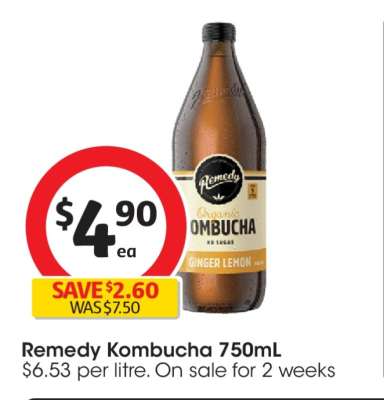 Remedy Kombucha 750mL