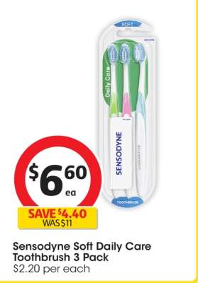 Sensodyne Soft Daily Care Toothbrush 3 Pack