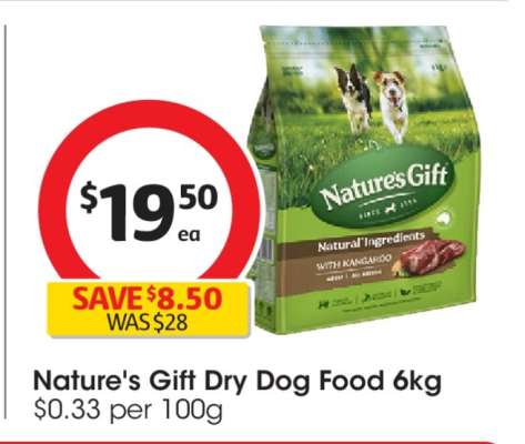 Nature's Gift Dry Dog Food 6kg