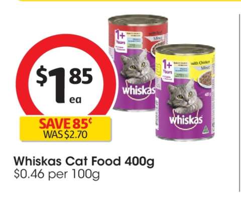 Whiskas Cat Food 400g