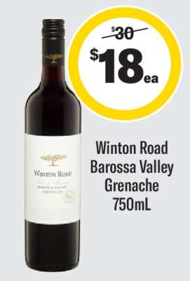Winton Road Barossa Valley Grenache 750mL