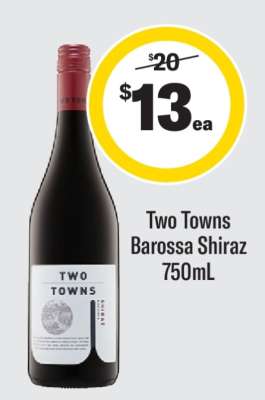 Two Towns Barossa Shiraz 750mL