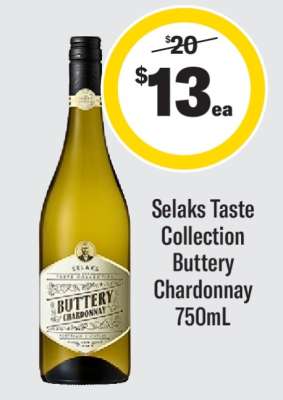 Selaks Taste Collection Buttery Chardonnay 750mL