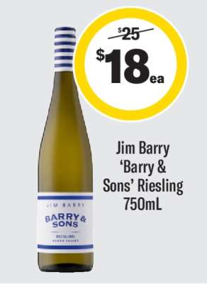 Jim Barry ‘Barry & Sons’ Riesling