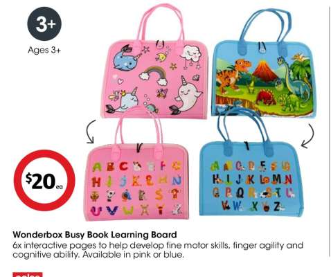 Wonderbox Busy Book Learning Board