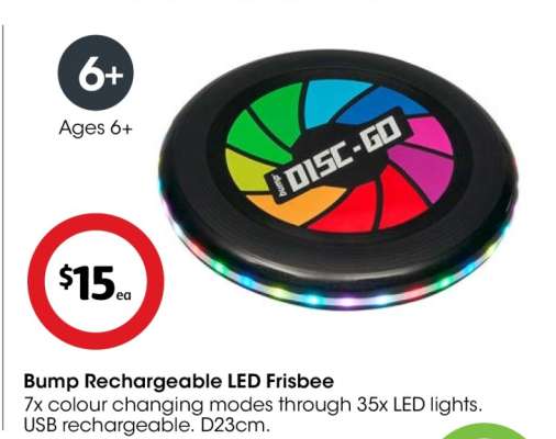 Bump Rechargeable LED Frisbee