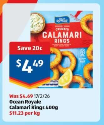 Ocean Royale Calamari Rings 400g