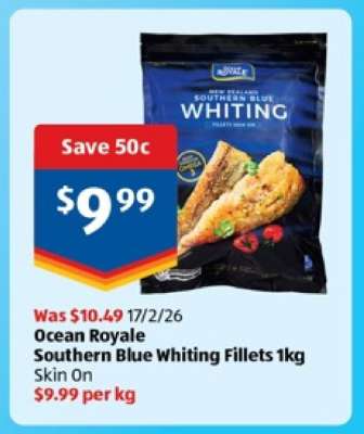 Ocean Royale Southern Blue Whiting Fillets 1kg