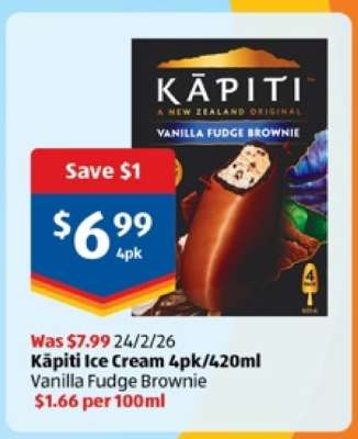Kāpiti Ice Cream 4pk/420ml