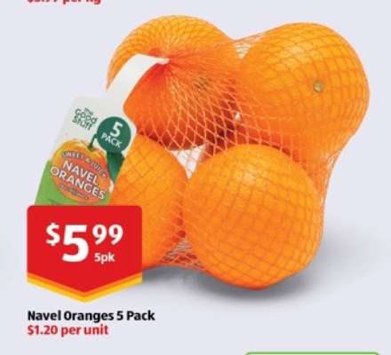 Navel Oranges 5 Pack