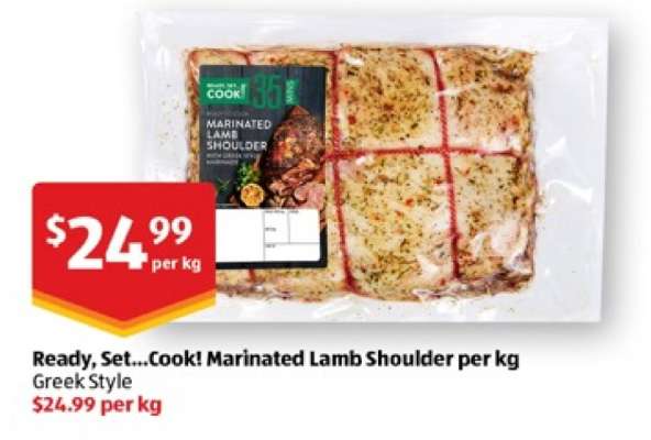 Ready Set Cook Marinated Lamb Shoulder per kg