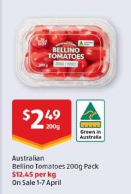 Australian Bellino Tomatoes 200g Pack