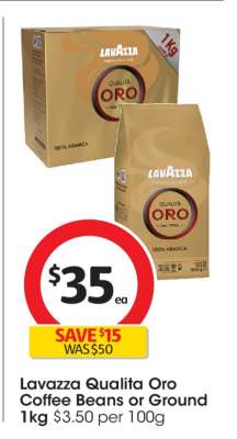 Lavazza Qualita Oro Coffee Beans or Ground 1kg