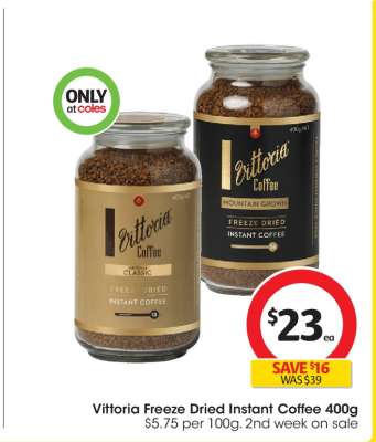 Vittoria Freeze Dried Instant Coffee 400g