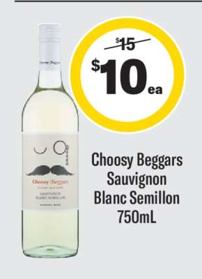 Choosy Beggars Sauvignon Blanc Semillon 750mL
