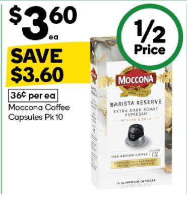 Moccona Coffee Capsules Pk 10