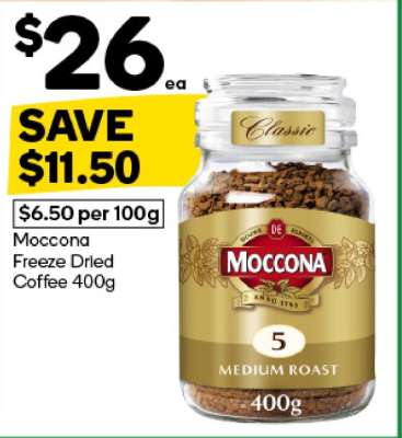 Moccona Freeze Dried Coffee 400g