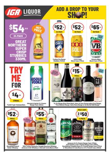 IGA LIQUOR Catalogue - 8 Apr 2026 - 21 Apr 2026.