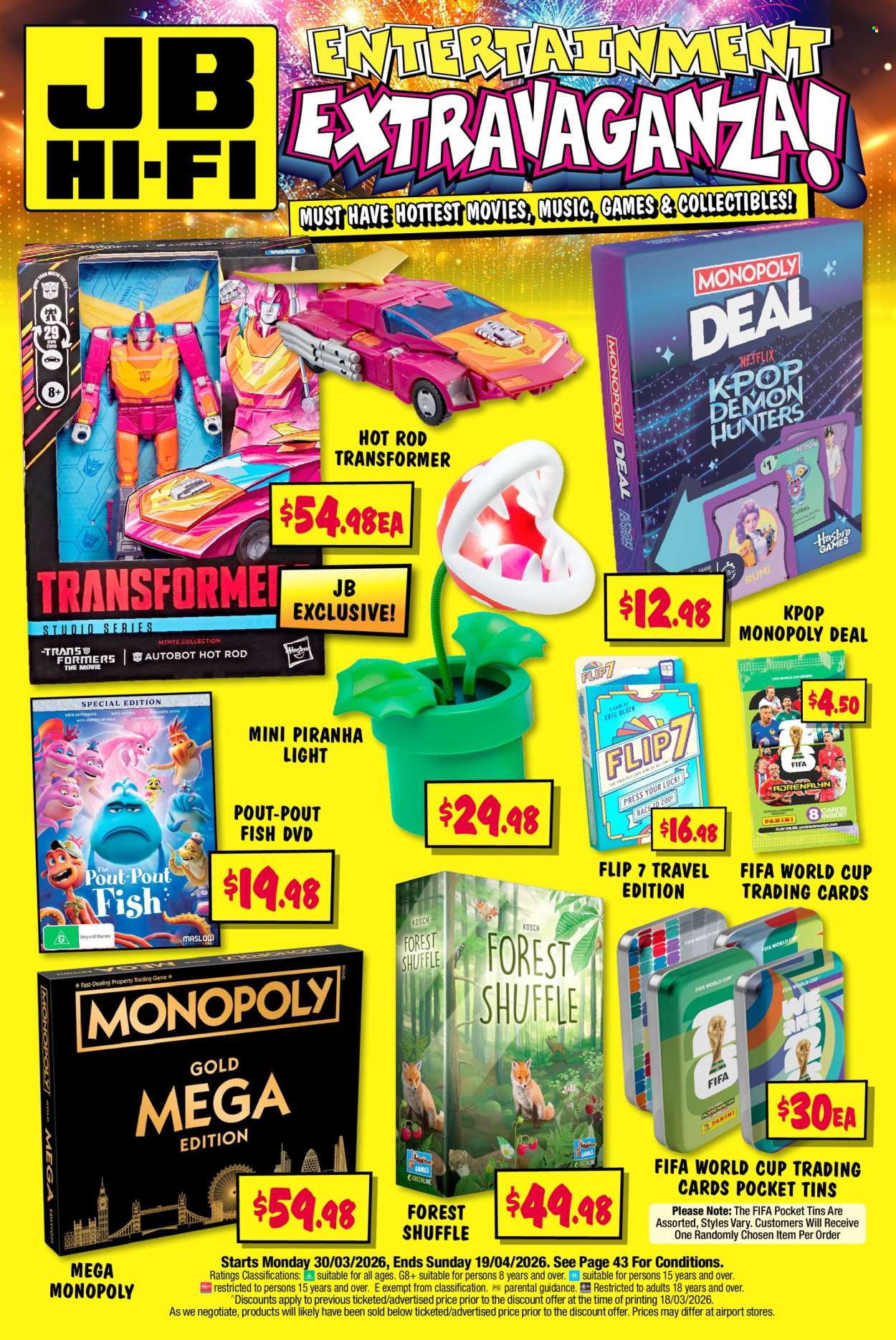 JB Hi-Fi catalogue - 30 Mar 2026 - 19 Apr 2026. Page 1