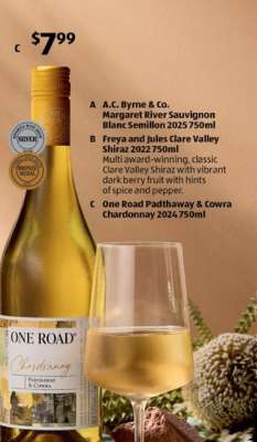 One Road Padthaway & Cowra Chardonnay 2024 750ml