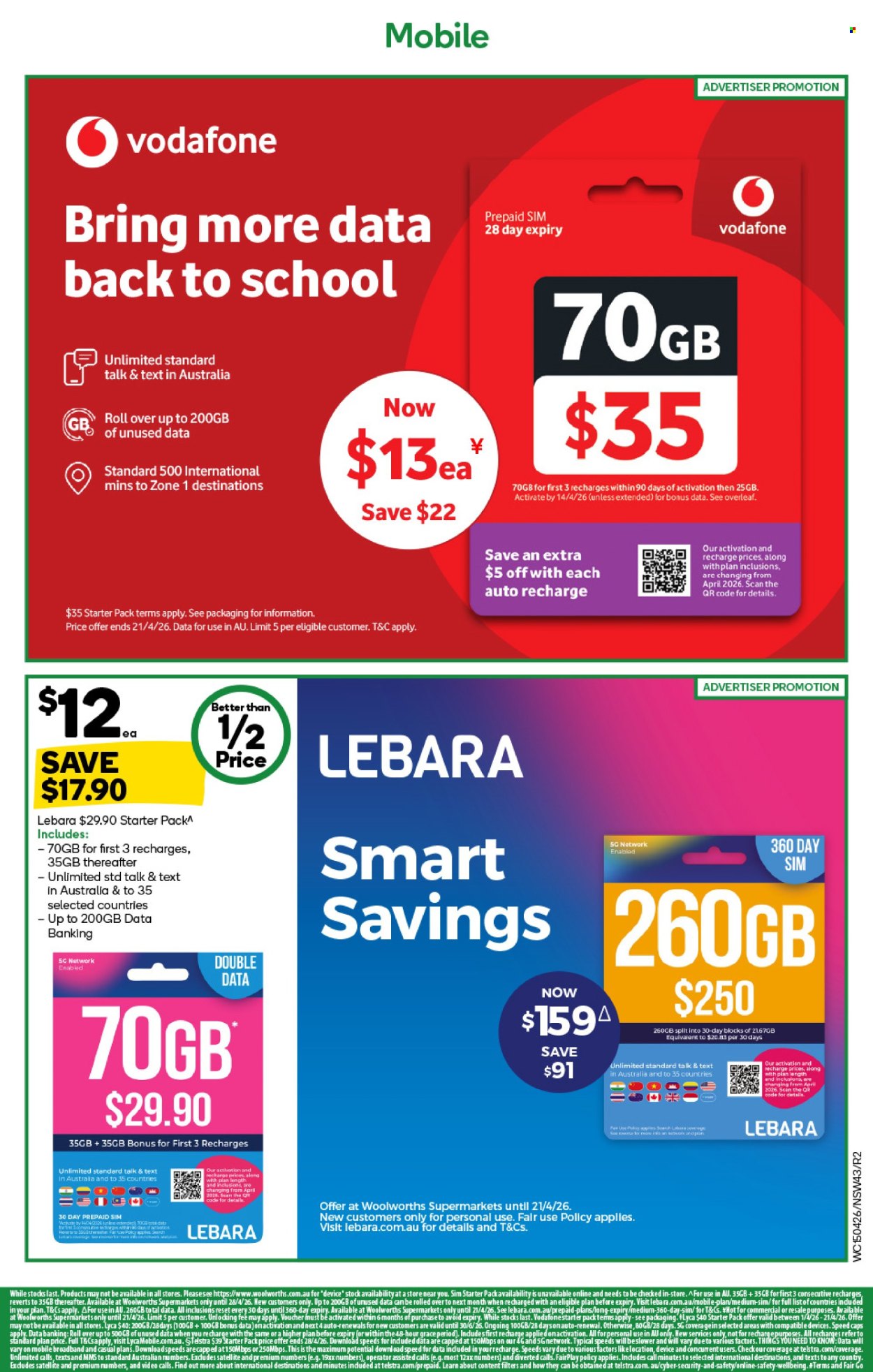 Woolworths catalogue - 15 Apr 2026 - 21 Apr 2026. Page 43