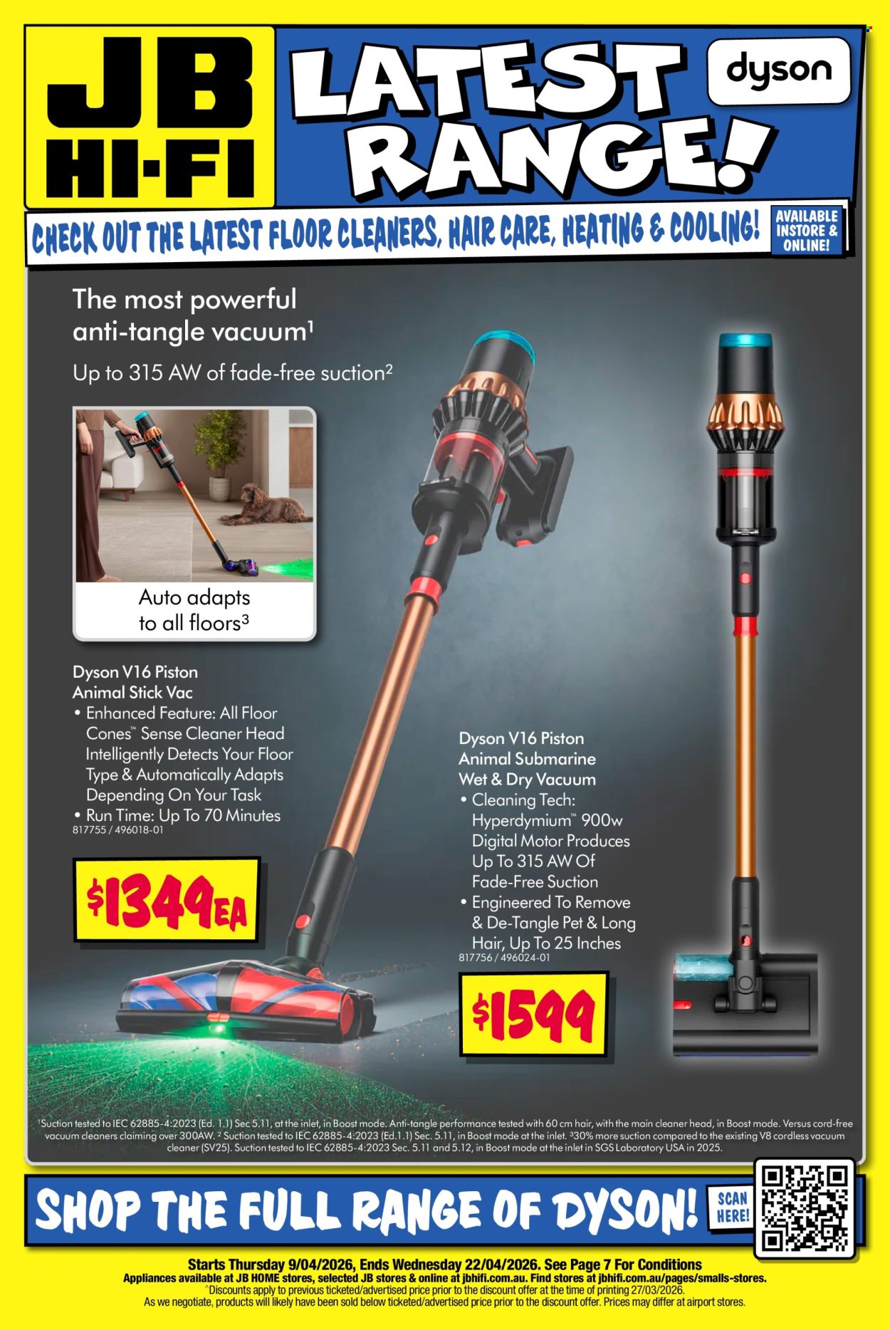JB Hi-Fi catalogue - 9 Apr 2026 - 22 Apr 2026. Page 1