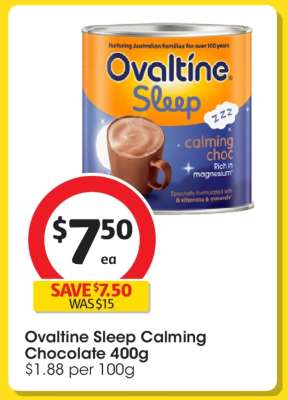 Ovaltine Sleep Calming Chocolate 400g