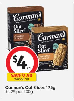 Carman's Oat Slices 175g
