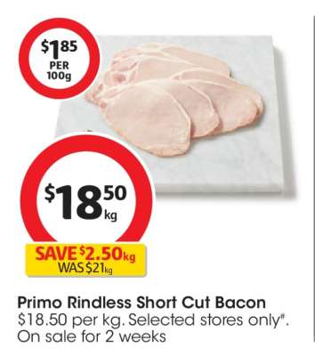 Primo Rindless Short Cut Bacon