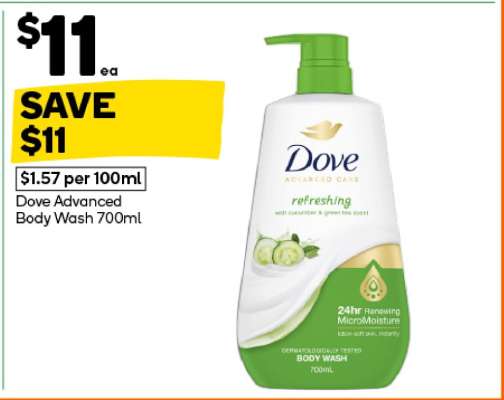 Dove Advanced Body Wash 700ml
