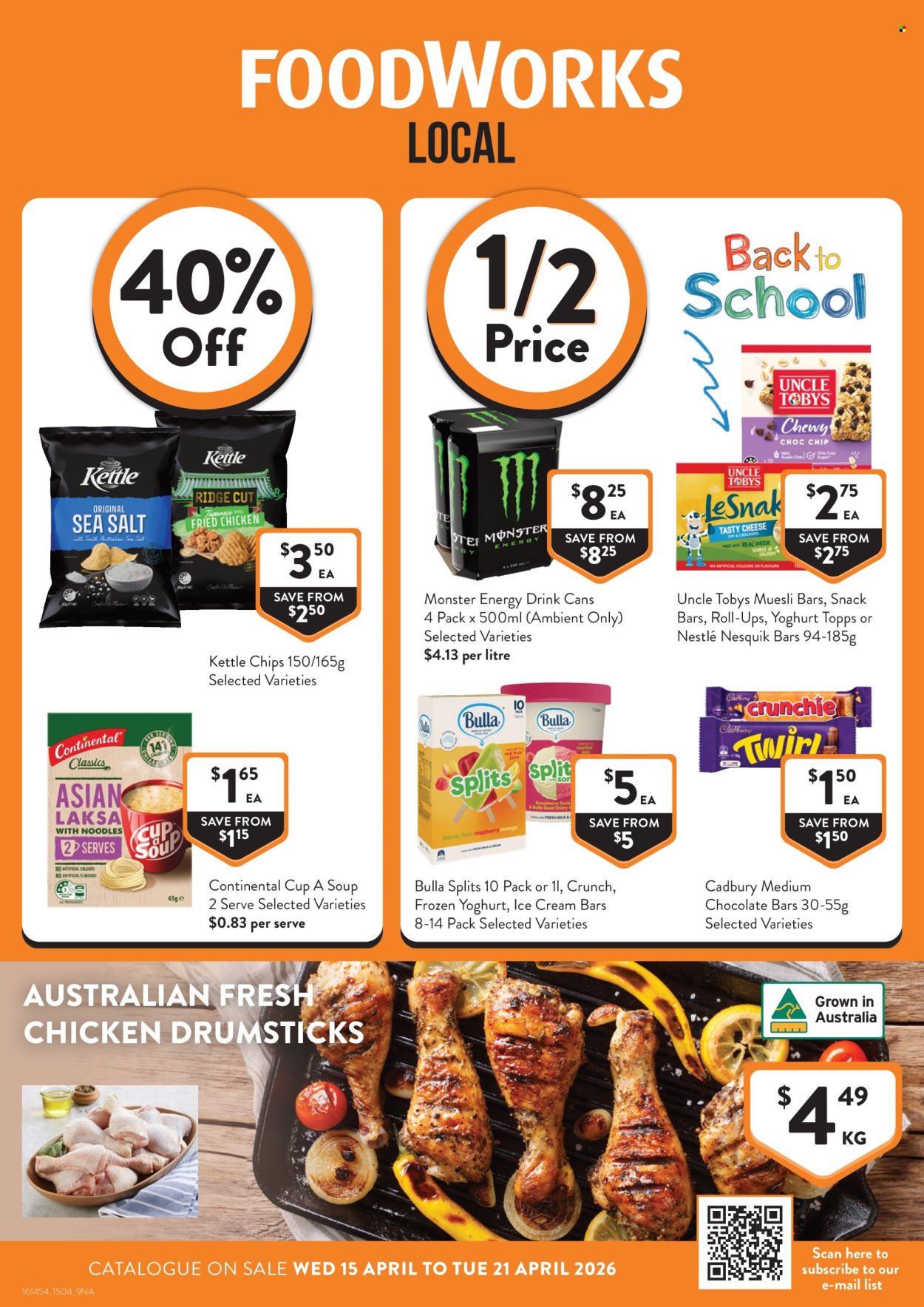 Foodworks catalogue - 15 Apr 2026 - 21 Apr 2026. Page 1