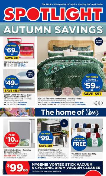 thumbnail - Spotlight catalogue - Autumn Savings