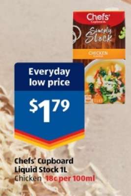 Chefs' Cupboard Liquid Stock 1L