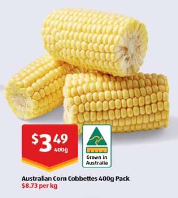Australian Corn Cobbettes 400g Pack