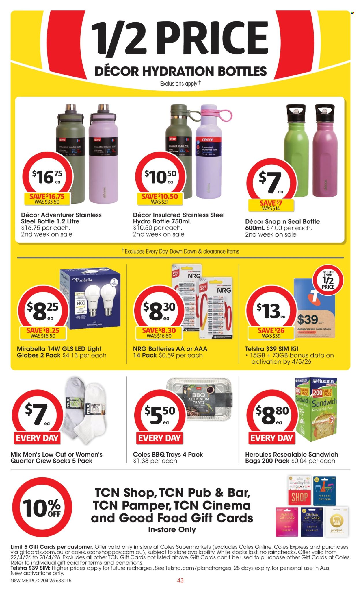 Coles catalogue - 22 Apr 2026 - 28 Apr 2026. Page 43
