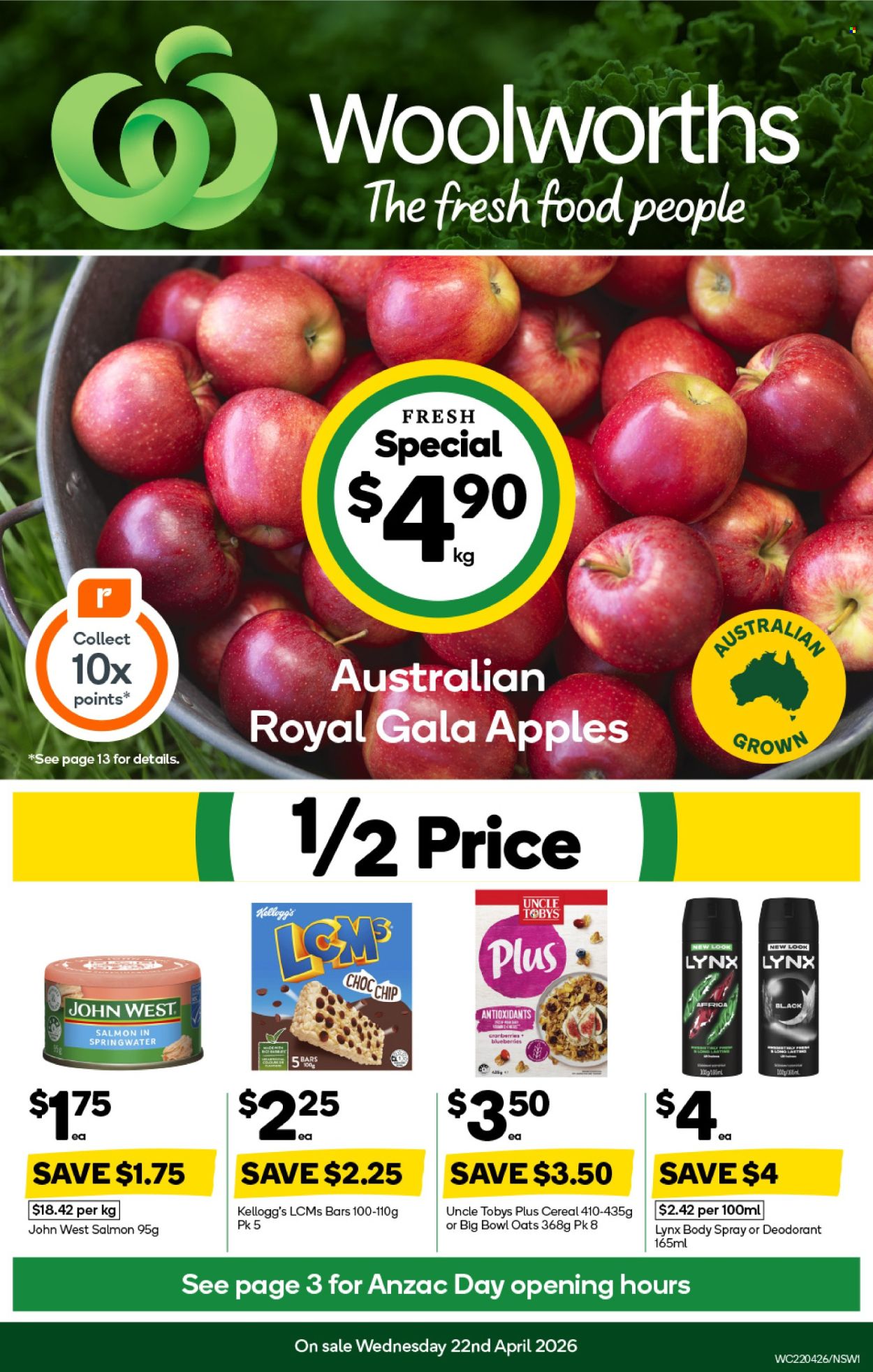 Woolworths catalogue - 22 Apr 2026 - 28 Apr 2026. Page 1