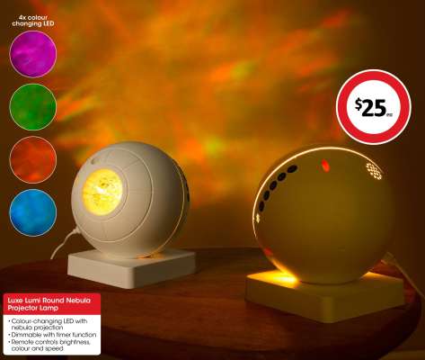 Luxe Lumi Round Nebula Projector Lamp