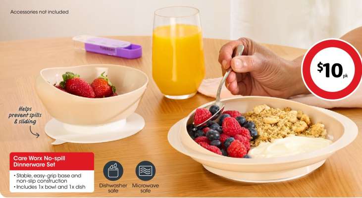 Care Worx No-spill Dinnerware Set